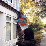 Scottie Christmas Dashing Flag Canvas House Size PPP3174CHF