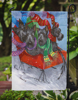 Scottie Christmas Dashing Flag Garden Size PPP3174GF