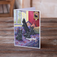 Scottie Daybed Greeting Cards and Envelopes Pack of 8