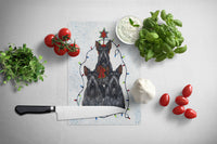 Scottie Christmas Family Tree Glass Cutting Board Large PPP3176LCB