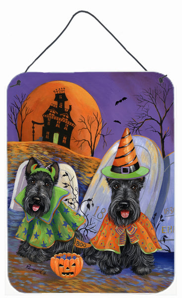 Buy this Scottie Halloween Haunted House Wall or Door Hanging Prints PPP3177DS1216