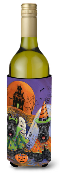 Buy this Scottie Halloween Haunted House Wine Bottle Hugger PPP3177LITERK