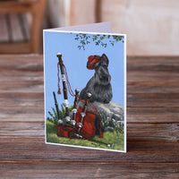 Scottie Piper Greeting Cards and Envelopes Pack of 8