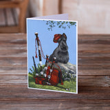 Scottie Piper Greeting Cards and Envelopes Pack of 8