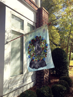 Scottie Christmas Snowflake Flag Canvas House Size PPP3181CHF