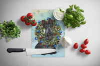 Scottie Christmas Snowflake Glass Cutting Board Large PPP3181LCB