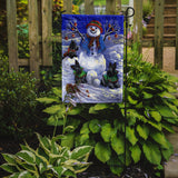 Scottie Christmas Snowman Flag Garden Size PPP3184GF