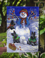 Scottie Christmas Snowman Flag Garden Size PPP3184GF