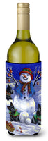 Buy this Scottie Christmas Snowman Wine Bottle Hugger PPP3184LITERK