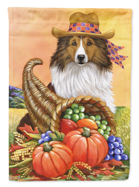 Buy this Sheltie Autumn Flag Canvas House Size PPP3185CHF