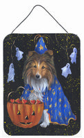 Buy this Sheltie Halloween Witch Wall or Door Hanging Prints PPP3186DS1216