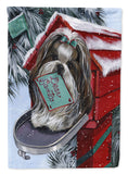 Buy this Shih Tzu Christmas Letter to Santa Flag Canvas House Size PPP3189CHF