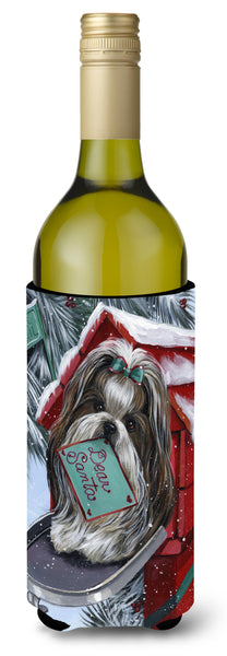 Buy this Shih Tzu Christmas Letter to Santa Wine Bottle Hugger PPP3189LITERK