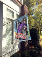 Shih Tzu Top Fans Flag Canvas House Size PPP3190CHF