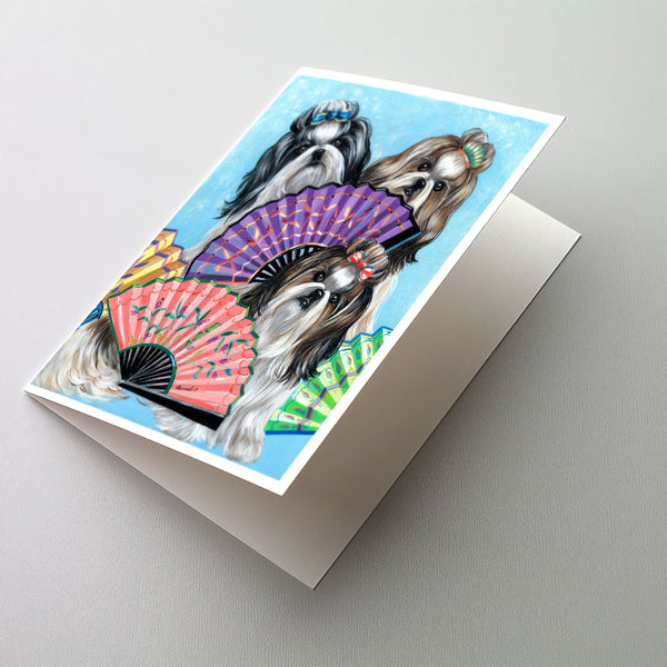 Buy this Shih Tzu Top Fans Greeting Cards and Envelopes Pack of 8