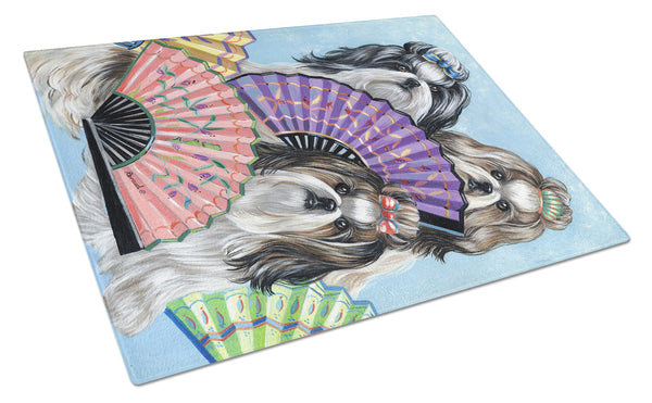 Buy this Shih Tzu Top Fans Glass Cutting Board Large PPP3190LCB