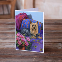 Silky Terrier Luxurious Greeting Cards and Envelopes Pack of 8