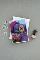 Silky Terrier Luxurious Greeting Cards and Envelopes Pack of 8