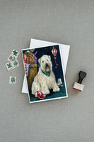 Wheaten Terrier Playroom Greeting Cards and Envelopes Pack of 8