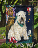 Wheaten Terrier Playroom Flag Garden Size PPP3193GF