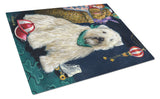 Buy this Wheaten Terrier Playroom Glass Cutting Board Large PPP3193LCB