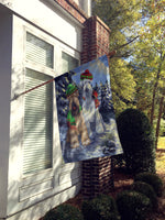 Wheaten Terrier Christmas Snowdog Flag Canvas House Size PPP3194CHF