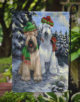 Wheaten Terrier Christmas Snowdog Flag Garden Size PPP3194GF