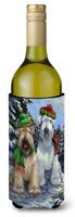Buy this Wheaten Terrier Christmas Snowdog Wine Bottle Hugger PPP3194LITERK