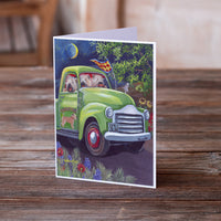 Wheaten Terrier Zoom Greeting Cards and Envelopes Pack of 8