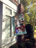Dogs Vet Visit Flag Canvas House Size PPP3196CHF