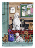 Buy this Dogs Vet Visit Flag Canvas House Size PPP3196CHF