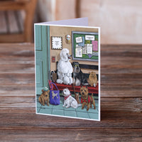 Dogs Vet Visit Greeting Cards and Envelopes Pack of 8