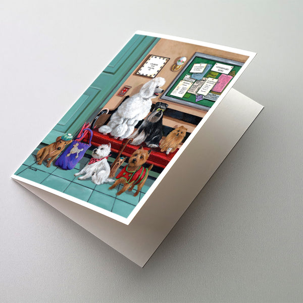 Buy this Dogs Vet Visit Greeting Cards and Envelopes Pack of 8