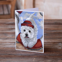 Westie Ahoy Sailor Greeting Cards and Envelopes Pack of 8