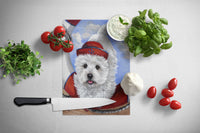 Westie Ahoy Sailor Glass Cutting Board Large PPP3197LCB