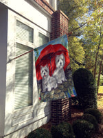 Westie April Showers Flag Canvas House Size PPP3198CHF