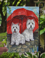 Westie April Showers Flag Garden Size PPP3198GF