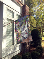 Westie At the Gate Flag Canvas House Size PPP3199CHF