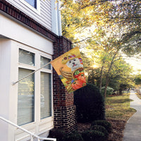 Westie Autumn Flag Canvas House Size PPP3200CHF