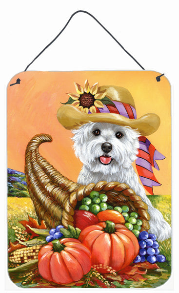 Buy this Westie Autumn Wall or Door Hanging Prints PPP3200DS1216