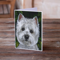 Westie Baby Face Greeting Cards and Envelopes Pack of 8