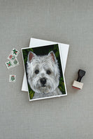 Westie Baby Face Greeting Cards and Envelopes Pack of 8