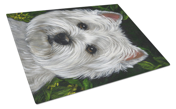 Buy this Westie Baby Face Glass Cutting Board Large PPP3201LCB