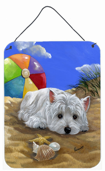 Buy this Westie Beach Baby Wall or Door Hanging Prints PPP3202DS1216