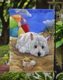 Westie Beach Baby Flag Garden Size PPP3202GF