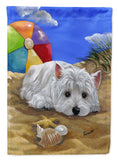 Buy this Westie Beach Baby Flag Garden Size PPP3202GF