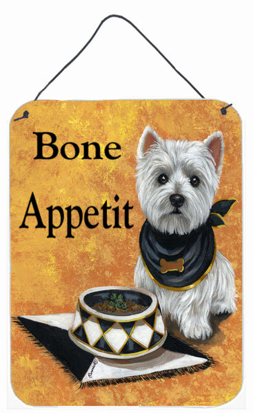 Buy this Westie Bone Appetit Wall or Door Hanging Prints PPP3203DS1216
