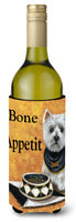 Buy this Westie Bone Appetit Wine Bottle Hugger PPP3203LITERK
