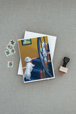 Westie Going Up Greeting Cards and Envelopes Pack of 8