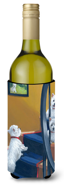 Buy this Westie Going Up Wine Bottle Hugger PPP3204LITERK